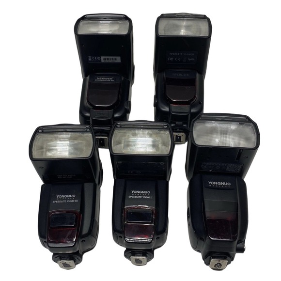 Assorted Other - Lot of 5 Youngnuo Assorted Digital Camera Flashes Photography Pictures Photo